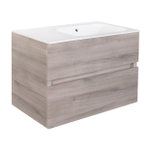 Best Design Splash Meuble sous vasque sans poignée 80cm 2 tiroirs sans vasque Grey SW816115