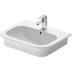 Duravit D-code Opbouwwastafel - 54x43.5cm - met 1 kraangat - met overloop - wit 0315112