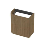 INK Concept R Meuble sous-lavabo pour lave-mains - 40x22x40cm - 1 porte - ouverture à droite - angle arrondi - rainuré - placage - light veneer SW1406083