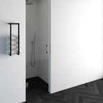 BRAUER Void porte de douche - 60x200cm - porte pivotante - inox brossé SW223723