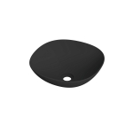 INK Tekno vasque à poser - 42x42x15cm - porcelaine noir mat SW494025