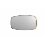 INK SP30 spiegel - 160x4x80cm contour in stalen kader incl indir LED - verwarming - color changing - dimbaar en schakelaar - geborsteld koper SW955981