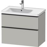 Duravit D-neo Meuble sous vasque 78.4x45.2x62.5cm 2 tiroirs Gris béton mat SW641157