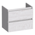 BRAUER Joy meuble sous-lavabo peu profond - 60x39x50cm - 2 tiroirs softclose - sans poignées - 1 découpe pour siphon - Forest Seashell SW1201189