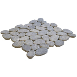 La mosaïque en pierre naturelle Mosaic Factory - 30,5x30cm - carrelage mural et de sol - Organique - Marbre Gris Mat SW66199