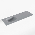 Mondiaz LEX Fontein - 90x30x0.9cm - wasbak Links - zonder kraangaten - voor toiletmeubel - Solid surface - Plata SW1026006