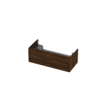 Ink meuble sous-vasque 100x35x45cm 1 tiroir sans poignée cadre tournant en bois SW352416