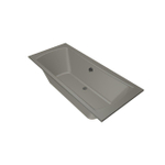 Xenz Robijn Duobad - 180x80x48 - afvoer Midden - acryl - cement SW378309