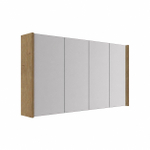 Saniclass Holz Pure Spiegelkast - 140x63x16cm - inclusief zijpanelen - Eiken natural SW1522282