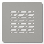 ZEZA Grade grille de douche - 13x13cm - Perla (gris clair) SW1183153