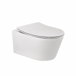 Sanindusa Urby WC suspendu - 52x35x33cm - sans bride de rinçage - sans abattant - blanc mat SW1566435