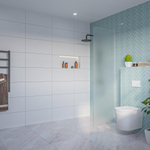 Fortifura Galeria Inloopdouche - glas - 60x200cm - 8mm - nano - blind - inbouw profiel - mat glas (helder) SW1170637
