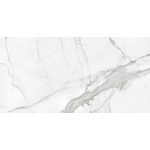 SAMPLE Cifre Cerámica Statuario Carrelage mural et sol - rectifié - effet marbre - Blanc/Noir mat (noir) SW735973