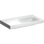 Geberit Xeno2 wastafel - 90x48cm - zonder kraangat - zonder overloop KeraTect - wit SW417425