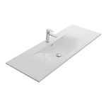 Thebalux Lavabo soft 120cm céramique 1x cuve 1x trou de robinet SW717334