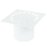 Dyka ABS rooster voor douchesifon 10x10cm wit 2300139