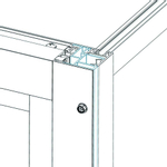 Sealskin Soho Kit pour le montage d''une porte coulissante avec une paroi latérale SW491705