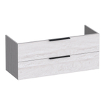 BRAUER Elevate meuble sous-lavabo 120 sans poignées posées 2 tiroirs softclose et 1 découpe pour siphon - Forest Seashell SW1200044