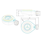 Xenz Soft bonde de receveur de douche Square sans cache H.60 mm SW1002527