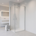 Fortifura Galeria Douchecabine - 90x100x200cm - profiel veiligheidsglas - antikalk - chroom SW1224943