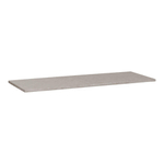 BRAUER Concrete Wastafelblad - 140x46x3cm - zonder kraangat - gecoat beton grijs gemêleerd SW416515