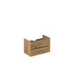 Thebalux sous-meuble type1 80cm 2x tiroir sans poignée 2x liste de préhension en bois 1x découpe incl set siphon blanc SW765928