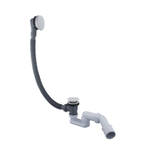 Fortifura Calvi combinaison de vidage de baignoire avec commande rotative Blanc mat SW1185851