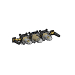 Hotbath Inbouwdeel bad thermostaat - met 2 stopkranen - met uitloop - met handdouche - zwart SW229925