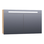 BRAUER Promise Armoire de toilette 120x70x15cm éclairage intégré rectangulaire 2 portes pivotantes MFC Forest Tan SW371647