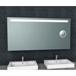 Wiesbaden Tigris miroir rectangulaire avec LED et miroir de rasage 160 x 80 cm SW545243