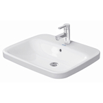 Duravit DuraStyle lavabo encastré avec trop-plein avec trou de robinet 61,5x49,5cm blanc SW54137