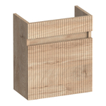 BRAUER Joy Wavy fonteinonderkast - 40x45x22cm - met 1 deur greeploos linksdraaiend Forest Wheat SW1201265