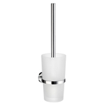 Smedbo Home Ensemble brosse WC - autocollant / perçage - Laiton massif Chrome SW12150
