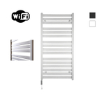 Sanicare HVW - Moda Radiateur électrique - 120x60cm - 876W - wifi - thermostat - blanc - en bas à gauche - blanc mat SW1185681