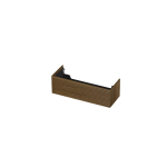 INK Wastafelonderkast - 120x45x37.6cm - 1 lade - push to open - horizontaal gefreesd - Eiken - Ash grey SW693436