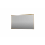 INK SP19 spiegel - 140x4x80cm rechthoek in stalen kader incl dir LED - verwarming - color changing - dimbaar en schakelaar - geborsteld mat goud SW955823