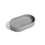 Ideavit Form Waskom 60x35x12cm Beton ovaal Grey SW568396