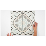 Terravito Besano wand- en vloertegel - 20x20cm - Vierkant - 8.5mm - Alba SW203641