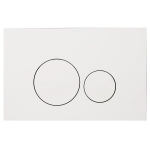 Royal Plaza Inala Plaque de commande WC boutons ronds blanc SW203613