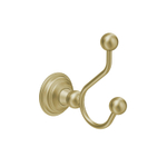 Crosswater Belgravia Double Robe Hook Brushed Brass SW1419936