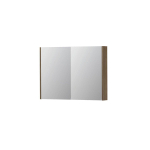 INK SPK2 spiegelkast – 100x74x14 cm – 2 deuren, dubbelzijdige spiegeldeuren – Zuiver Eiken mat SW440333