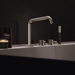 Hotbath Archie Combinaison bord de baignoire mitigeur monocommande avec bec et inverseur 2 voies IX INOX316 SW799002