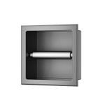 Xellanz Rocko toiletrolhouder zonder klep inbouw gunmetal SW1122695