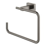 GROHE Essentials Cube Anneau porte-serviette cm Hard graphite brossé (anthracite) SW444144