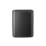 Brabantia Bo Touch Bin Poubelle - 2x30 litres - 2 seau intérieur en plastiques - confident grey SW1117297