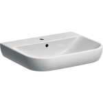 Geberit Smyle wastafel - 60cm - 1 kraangat - met overloop - wit SW417528