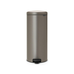 Brabantia NewIcon Poubelle à pédale - 30 litres - seau intérieur en plastique - platinum SW722323