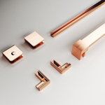 Aqua Vista Jeu de montage Galatina Entrada paroi latérale Brushed Copper SW969851