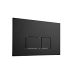 QeramiQ Push Bedieningsplaat - voor Geberit UP320 inbouwreservoir - dualflush - rechthoekige knoppen - 2 stuks - kunststof zwart mat SW889967