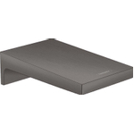 Hansgrohe Metropol Baduitloop breed - wandmontage - voorsprong uitloop 18.5cm - hoogglans zwart chroom SW358681